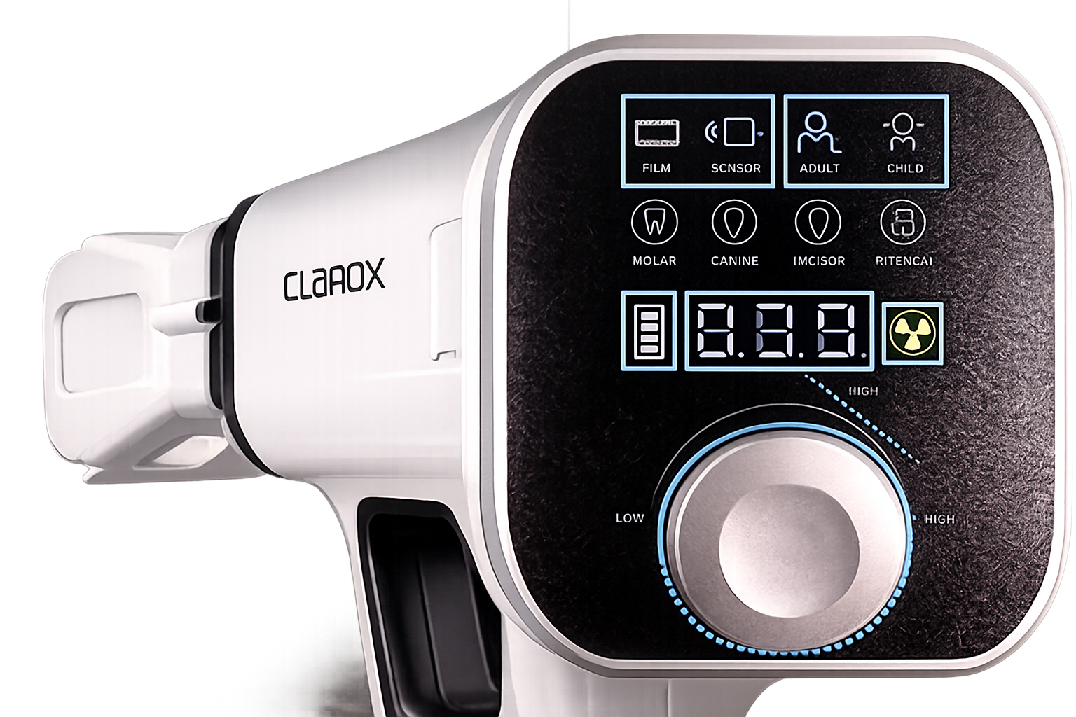 Clarox VX-30 kontrol paneli açıklamalı görseli